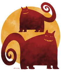 Red Cats von Arnulf Kossak