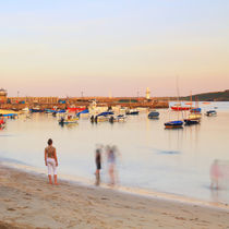 evening at the harbour von Eva Stadler