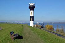 Leuchtturm bei Stade von Eberhard Loebus