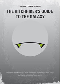 No035 My Hitchhiker Guide minimal movie poster by chungkong