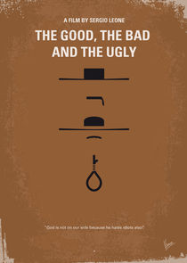 No090 My The Good The Bad The Ugly minimal movie poster von chungkong