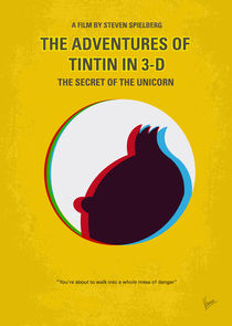 No096 My TINTIN-3D minimal movie poster by chungkong