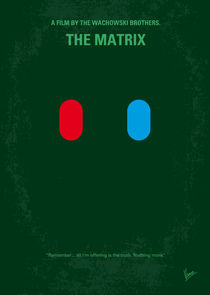 No117 My MATRIX minimal movie poster von chungkong