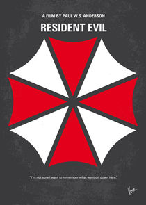 No119 My RESIDENT EVIL minimal movie poster von chungkong