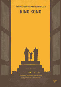 No133 My KING KONG minimal movie poster by chungkong