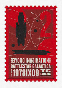 Starships 02-poststamp -Battlestar-Galactica by chungkong