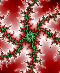 Red Green Mandelbrot von Robert E. Alter / Reflections of Infinity, LLC