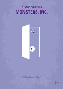 No161 My Monster Inc minimal movie poster von chungkong