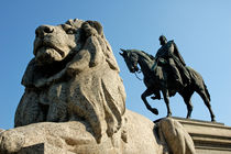 Kaiser Wilhelm mit Pferd und Löwe - Karlsplatz Stuttgart by Matthias Hauser