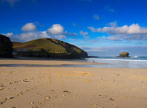 A Walk on the Beach in Portreath von Louise Heusinkveld