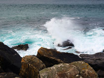 Breakers and rocks, Cornwall  von Louise Heusinkveld