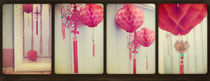 Chinese Lanterns Tetraptych von Sybille Sterk