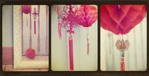 Chinese Lanterns Triptych by Sybille Sterk