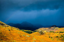 Rainstorm over Langdale Pikes