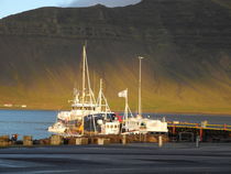 Sunset on Grundarfjordur Harbor by David Halperin