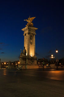 Pont Alexandre III at night, Paris, France by Louise Heusinkveld
