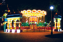 Amusement park at night by Diana Korennaya