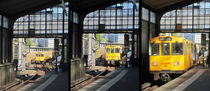 the subway comes 3 photo collage - die U-Bahn kommt 3 Foto Collage von Ralf Rosendahl