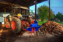 Tractor & the Logs  by Rob Hawkins