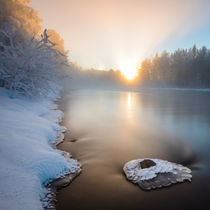 Winter sunrise by Mikael Svensson