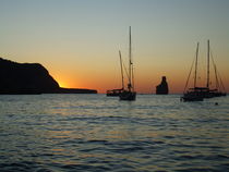 Boat Sunset, Ibiza by Tricia Rabanal