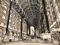 Hays Galleria London Sketch von David Pyatt