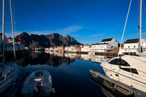 Harbor in Henninsvaer on Lofoten von Intensivelight Panorama-Edition