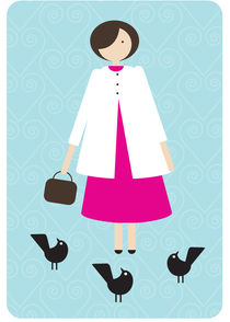 the girl with the birds 4 von thomasdesign