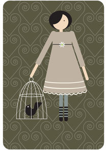 the girl with the birds 7 von thomasdesign