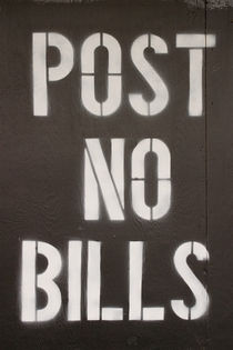 Post No Bills von kunertus