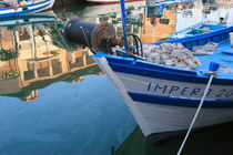 Fishing boat moored in Grado von Intensivelight Panorama-Edition