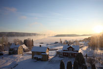 Village at the shore of a freezing stream by Intensivelight Panorama-Edition