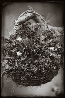 Vintage flower basket by Lars Hallstrom