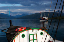 Two ships in a fjord von Intensivelight Panorama-Edition