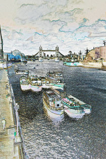 River Thames Art von David Pyatt