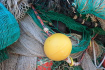 Yellow buoy and fishing nets by Intensivelight Panorama-Edition