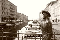 James Joyce in Trieste - monochrome by Intensivelight Panorama-Edition
