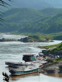 Schiffsanlege auf dem Mekong by reisemonster