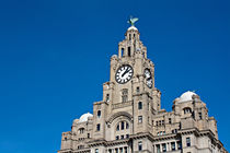 Liver Buildings on Liverpool waterfront by illu