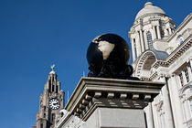 Liver Buildings on Liverpool waterfront by illu