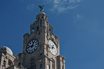 Liver Buildings on Liverpool waterfront by illu