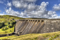 Claerwen Reservoir Dam by David Tinsley