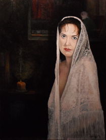 Lady in Lace Mantilla von Michael John Cavanagh