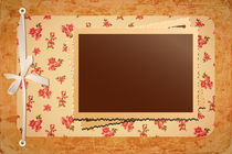 Photo frame on retro background von yaviki