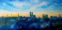 München Skyline mit Frauenkirche by M.  Bleichner