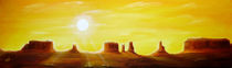 Monument Valley bei Sonnenaufgang von Christine Huwer