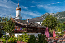 St. Martin  + Volksbücherei in Garmisch von Erhard Hess