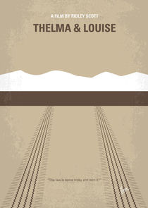 No189 My Thelma and Louise minimal movie poster by chungkong