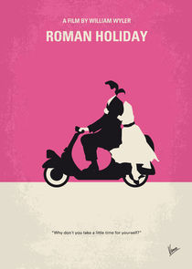 No205 My Roman Holiday minimal movie poster by chungkong