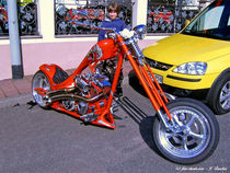 Chopper, Motorrad Harley von shark24